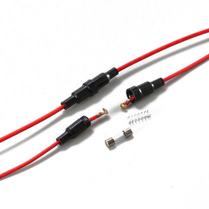 Temperature fuse holder glass fuse wiring harness 2.5A 250V spiral fuse tube connection wire