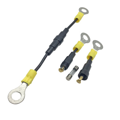 温度ヒューズホルダーガラスヒューズ配線ハーネス2.5A 250Vスパイラルヒューズチューブ接続ワイヤ