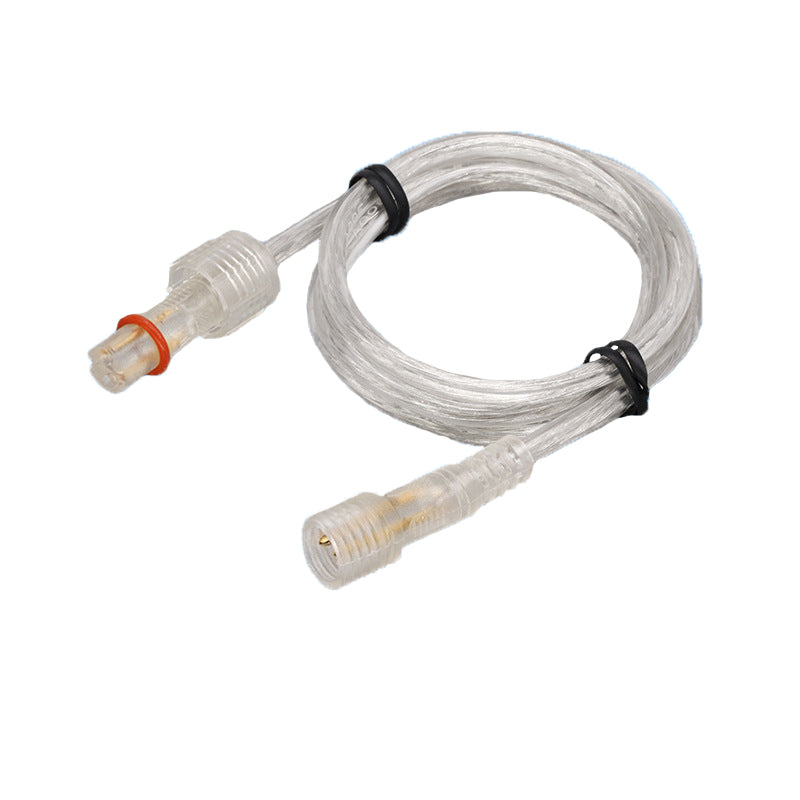 Transparent mini waterproof cable lighting fixture connector cable light bar power extension cable with cap
