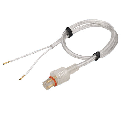 Transparent mini waterproof cable lighting fixture connector cable light bar power extension cable with cap