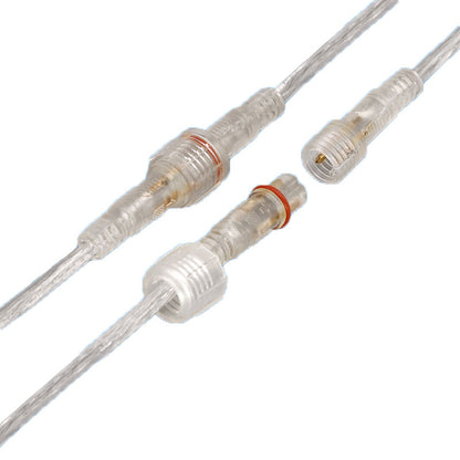 Transparent mini waterproof cable lighting fixture connector cable light bar power extension cable with cap