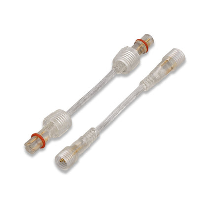 Transparent mini waterproof cable lighting fixture connector cable light bar power extension cable with cap