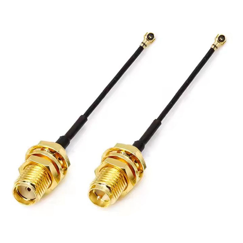 U.FL 4.0 to RP-SMA Female Bulkhead RF Coaxial Connector RF0.81 Low Loss Pigtail Antenna Coaxial Cable