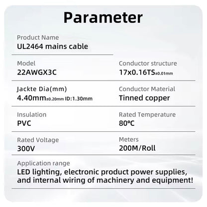 UL2464 multi core cable 20AWG 22AWG 24AWG 2c-10c cable top quality PVC insulated wire
