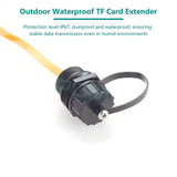 Waterproof threaded SIM TF socket Phone card slot bracket Flat FPC extension cable IP67 SIM nano sd Card expander