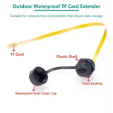 Waterproof threaded SIM TF socket Phone card slot bracket Flat FPC extension cable IP67 SIM nano sd Card expander