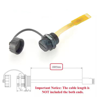 Водонепроницаемый резьбовой разъем для SIM-карты и карты памяти TF, кронштейн для слота для карты памяти, плоский удлинительный кабель FPC, степень защиты IP67, расширитель слота для SIM-карты nano SD. 