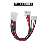 XH2.54MM male to female terminal cable one split two one drag two plug 2p-8p extension male and female connection cable