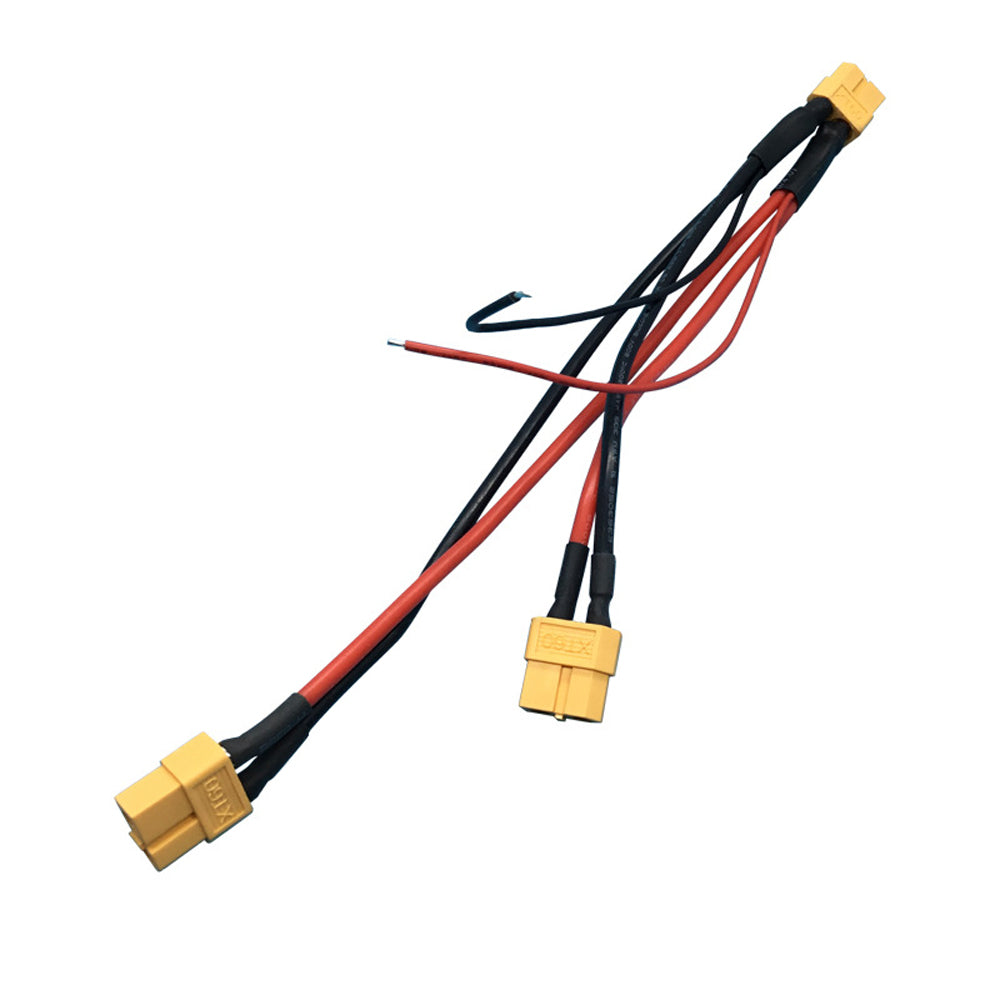 XT60 Lithium Battery Parallel Adapter Cable AI Smart Drone RC Motor Red Black Silicone Wire Harness