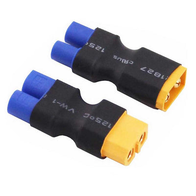 RC Battery Adapter XT60 to EC3 with 14AWG Silicone Wire for Drone/RC Toy Power