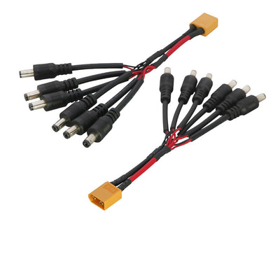 XT60 to DC5521 Power Cable High Temp High Current Wire for FPV Drone Flight Controller VTX