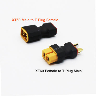 XT60 to T Plug Adapter Connector Male to Female Conversion Machine Battery T6 Charger Adapter for Remote Control Aircraft