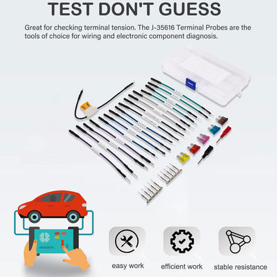 J-35616, TP-300-A Terminal Probe Test Kit for GM Vehicles- an Affordable Alternative for EL-35616-300-A, 35616, J-35616 (Set of 26 with Box)