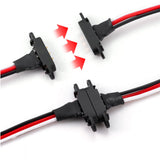 ZH1.5mm Wire Harness RC Magnetic Pogo Pin Connector 2pin Male Female to JR Connector Wire