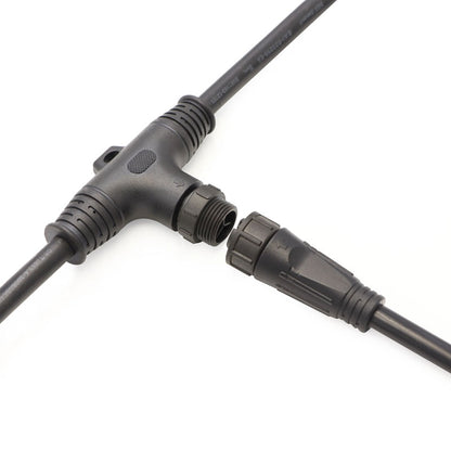 lighting connector 4pin T 3way power wire 2 3 4pin waterproof connector wire harness