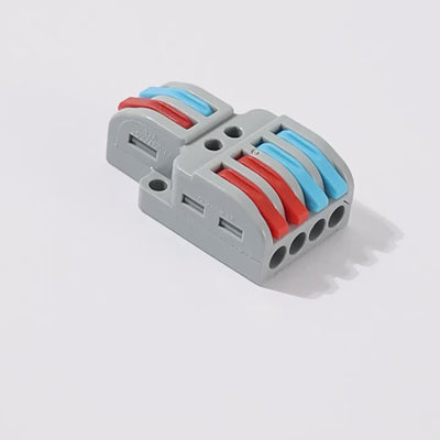 Pct Lt-422 Quick Terminal Block Connector 2-in 4-out Spl-2 Electrical Wire Connectors