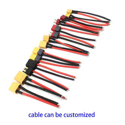 xt30 xt90 xt60 male and female y-segmenter housing connector conversion expansion power cable