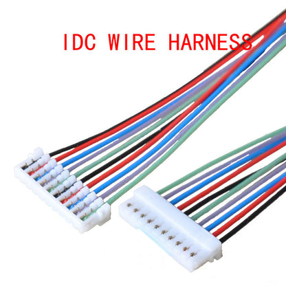 0.8 Pitch IDC Terminal Wire 10 Pin JST Connector Wiring Harness