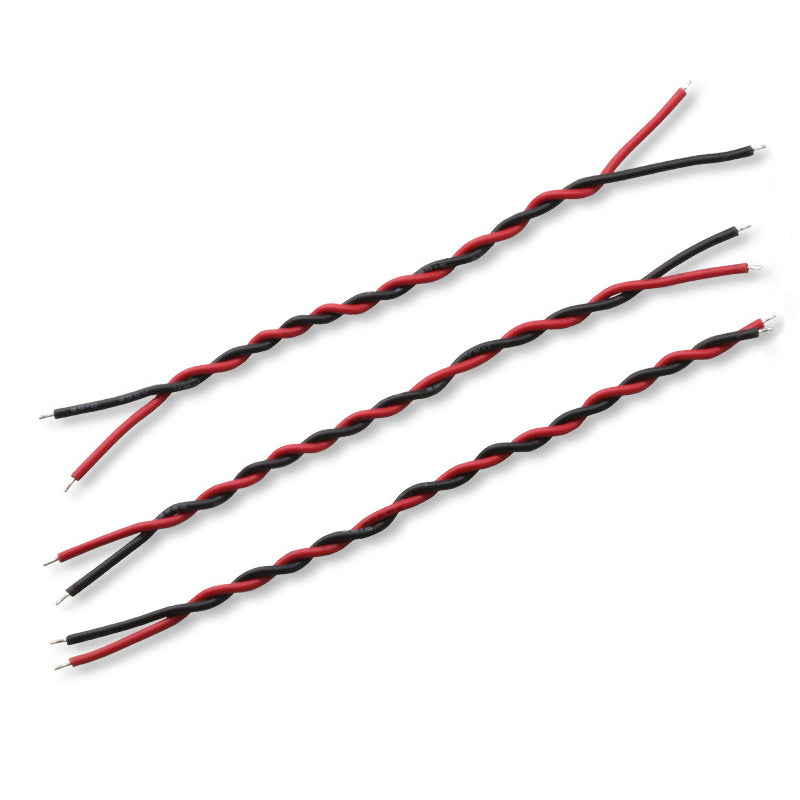 2P Electrical Wire Led Lamp 1007#30 PVC Insulated Red Black Custom Cable Assembly