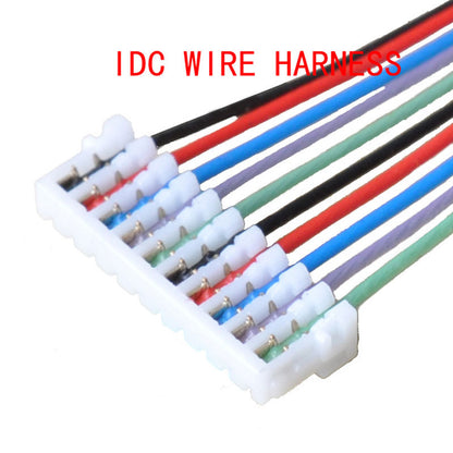 0.8 Pitch IDC Terminal Wire 10 Pin JST Connector Wiring Harness