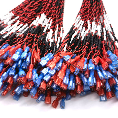 6.3 Flag -shaped Protective Case Wire 250 Curved End Sub -Motor Compressor Connection Wire PVC Electronic Beam Customization