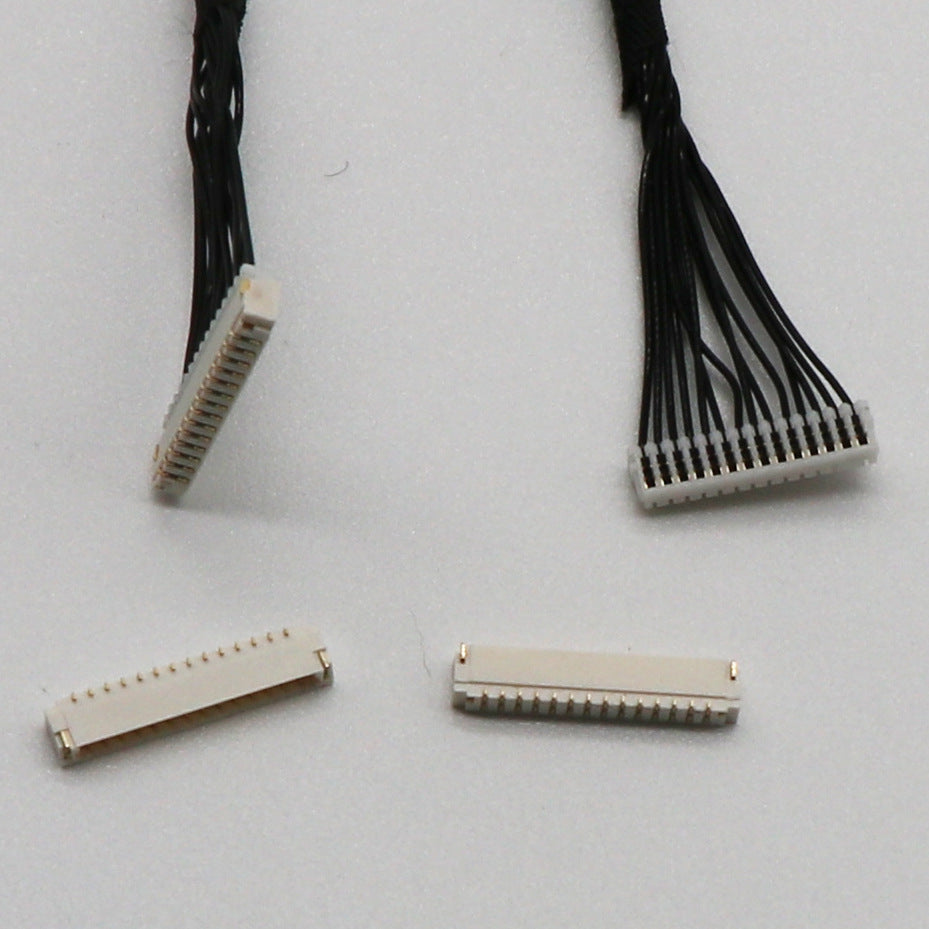 0.8 Pitch Earless Piercing Terminal Connection Wire Gold Plated Battery Plug Harness