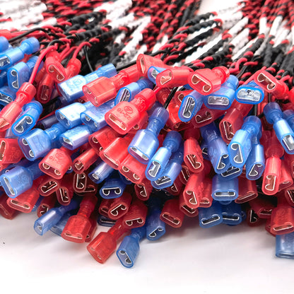 6.3 Flag -shaped Protective Case Wire 250 Curved End Sub -Motor Compressor Connection Wire PVC Electronic Beam Customization