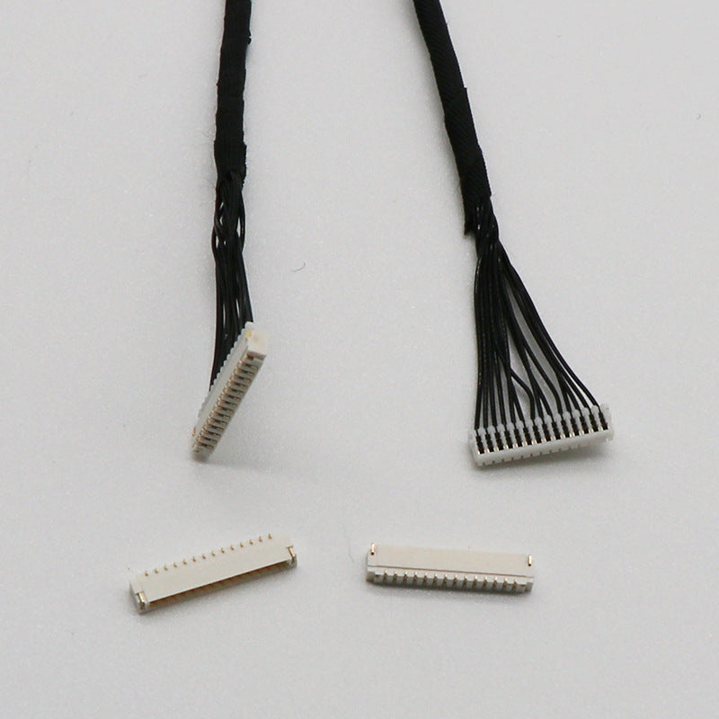 0.8 Pitch Earless Piercing Terminal Connection Wire Gold Plated Battery Plug Harness