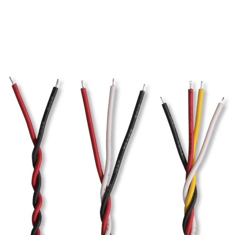 2P Electrical Wire Led Lamp 1007#30 PVC Insulated Red Black Custom Cable Assembly