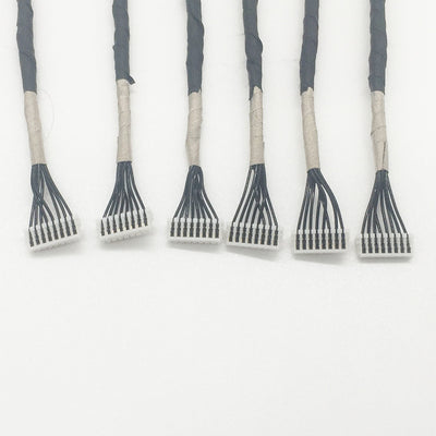 High Temperature Teflon Cable 0.8 Pitch 08SUR-32S IDC Punctured Wire Conductive Cloth Shield Harness Cable