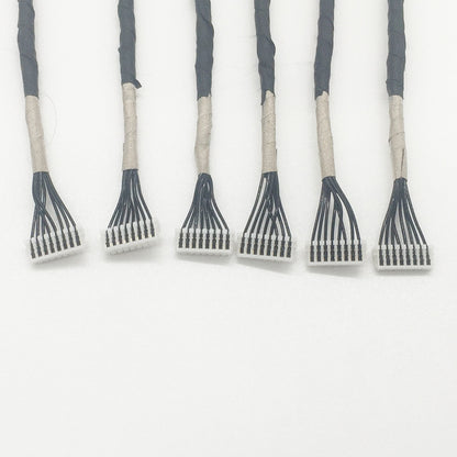 High Temperature Teflon Cable 0.8 Pitch 08SUR-32S IDC Punctured Wire Conductive Cloth Shield Harness Cable