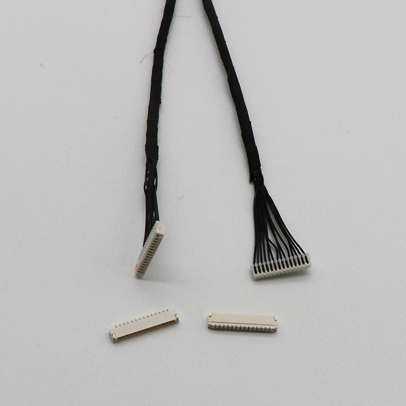 0.8 Pitch Earless Piercing Terminal Connection Wire Gold Plated Battery Plug Harness