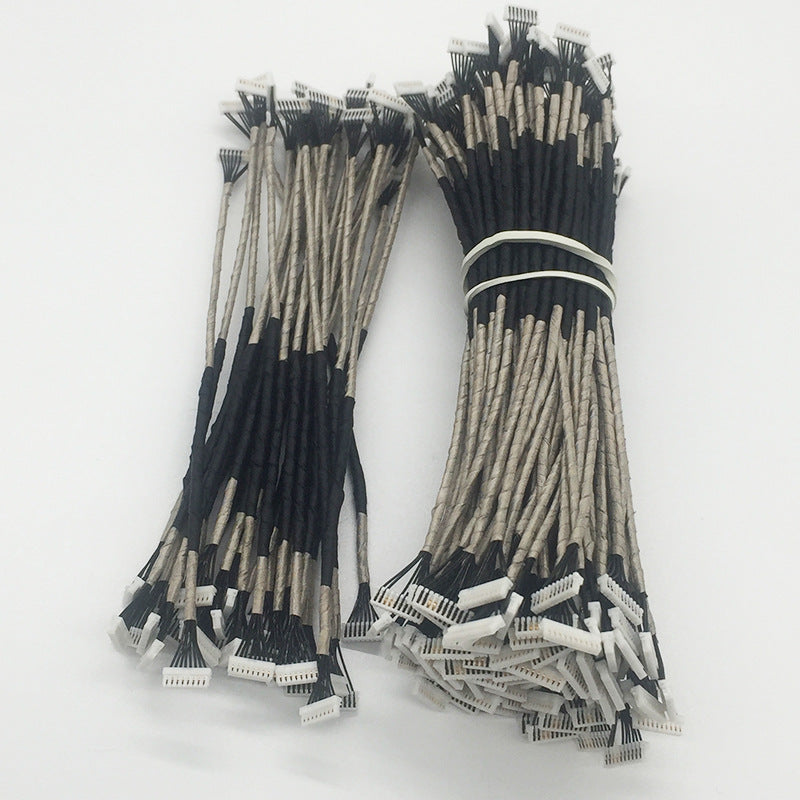 High Temperature Teflon Cable 0.8 Pitch 08SUR-32S IDC Punctured Wire Conductive Cloth Shield Harness Cable