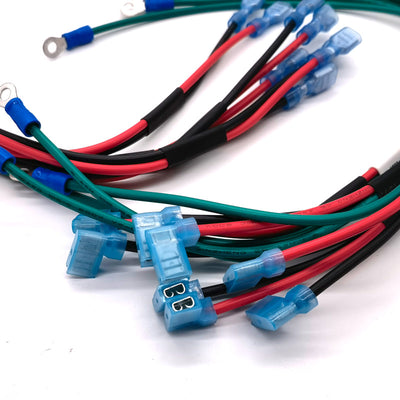 6.3 Flag -shaped Protective Case Wire 250 Curved End Sub -Motor Compressor Connection Wire PVC Electronic Beam Customization