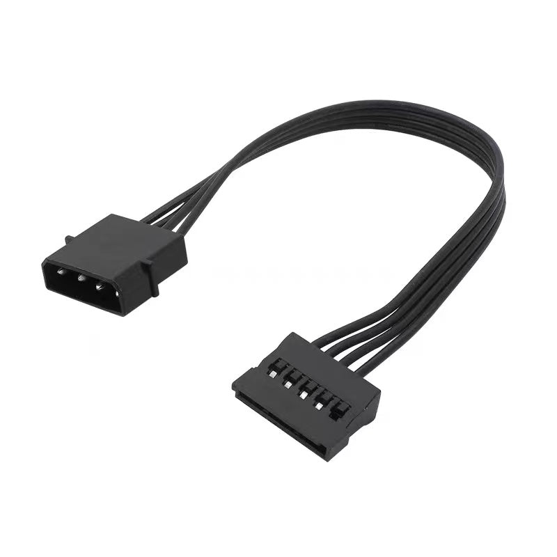 Large Power Supply Wire 4Pin to SATA Serial Port Cable 15Pin Hard Disk Cable IDE to SATA 1/2 Optical Drive Adapter Cable Customized