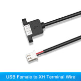 Micro USB Female to XH Terminal Wire Plug #2464-22 USB Connecting Cable Assembly