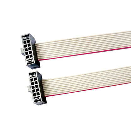 2.54 Pitch IDC Flat Ribbon Cable Connected to DB9 Female Wire for Motherboard FC Gray Flat Wire IDC Wire Processing Customized