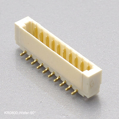 Single row SMT IDC wire to board connectors wire
