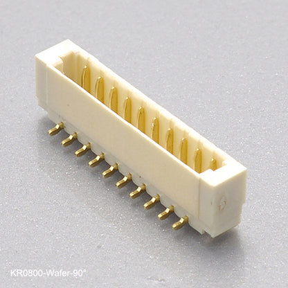 Single row SMT IDC wire to board connectors wire