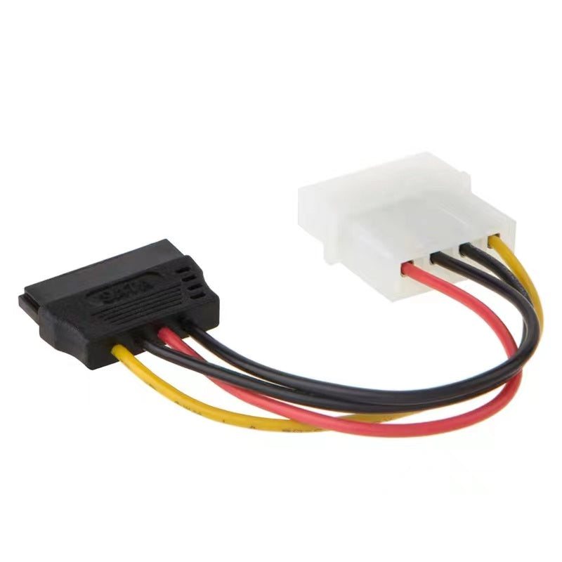 SATA to 4Pin Adapter Power Cable SATA D-port IDE to 4-Pin Hard Disk Drive Power Cable Customized
