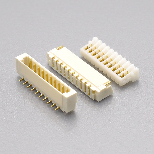 Single row SMT IDC wire to board connectors wire