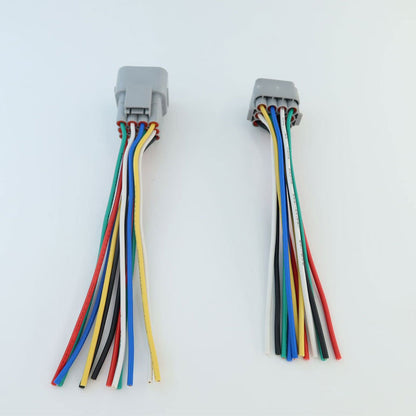Male and Female 12 Pin Connector Cable Waterproof Wiring Harness