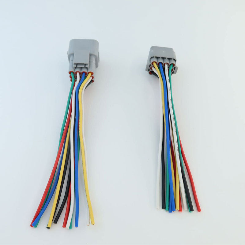 Male and Female 12 Pin Connector Cable Waterproof Wiring Harness