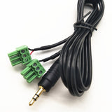 5521 DC Wire Video AV Balun 3.5mm 3 Pole Screw Terminal Stereo Jack Male 3 Pin Terminal Block Plug Connector Cable Wire
