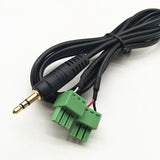 5521 DC Wire Video AV Balun 3.5mm 3 Pole Screw Terminal Stereo Jack Male 3 Pin Terminal Block Plug Connector Cable Wire