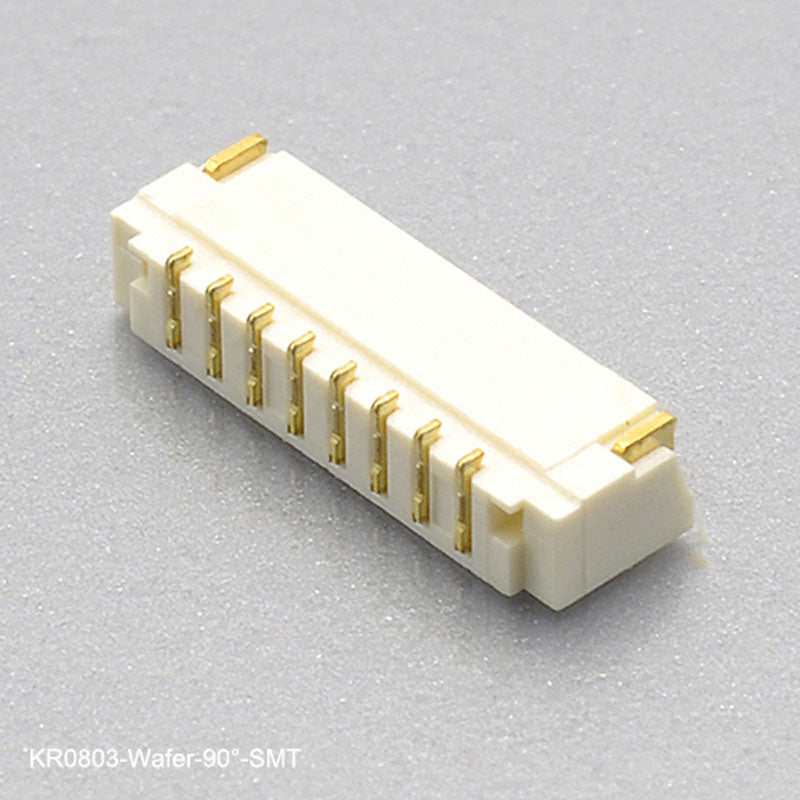 Single row SMT IDC wire to board connectors wire