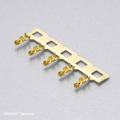 Single row SMT IDC wire to board connectors wire