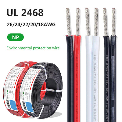 2468 LED Strip Cable 26/24/22/20/18 AWG PVC Electrical Wires for Speakers Audio