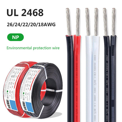 2468 LED Strip Cable 26/24/22/20/18 AWG PVC Electrical Wires for Speakers Audio