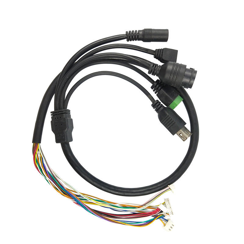 Waterproof Surveillance face recognition multi-functional wire IP Camera tail cable for IP camera cable